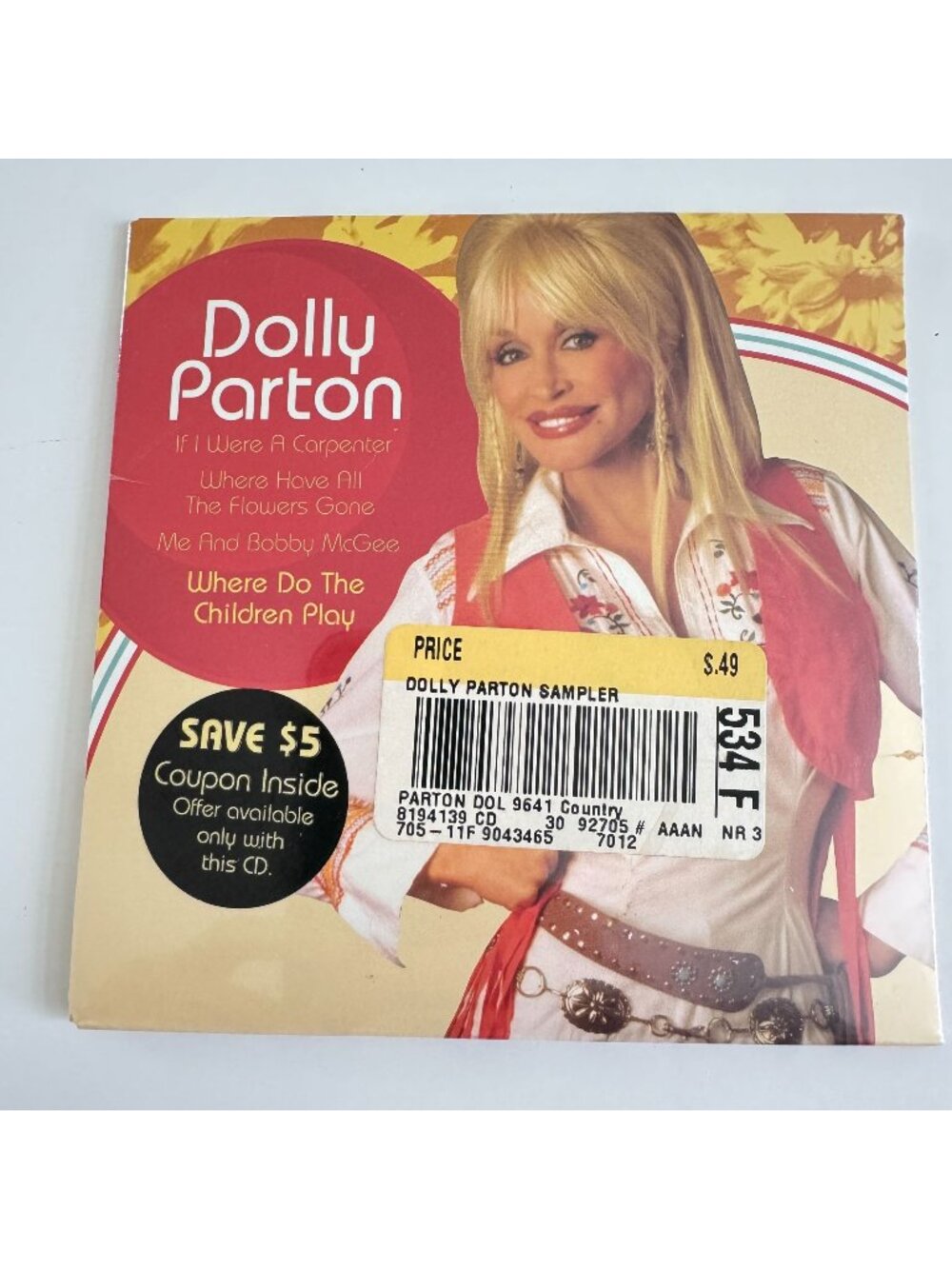 Dolly Parton Sampler CD With 4 Tracks "Those Were The Days" Album 2005 SEALED